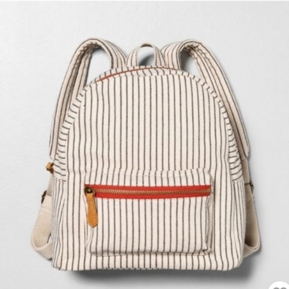 Hearth & Hand Mini Bag with Cream and Black Stripes - Picture 1 of 3